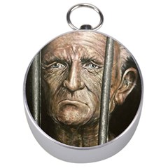 Old Man Imprisoned Silver Compasses by redmaidenart