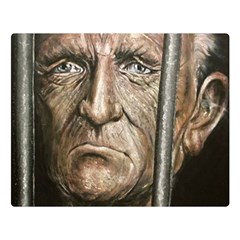 Old Man Imprisoned Double Sided Flano Blanket (large)  by redmaidenart