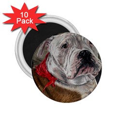 Dog Portrait 2 25  Magnets (10 Pack)  by redmaidenart