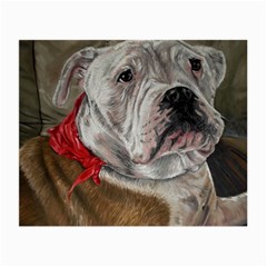 Dog Portrait Small Glasses Cloth (2-side) by redmaidenart