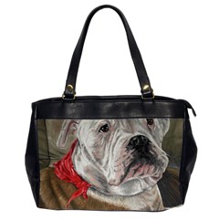 Dog Portrait Office Handbags (2 Sides)  by redmaidenart