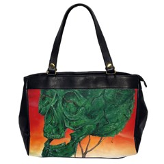 Skull Hedge Office Handbags (2 Sides)  by redmaidenart