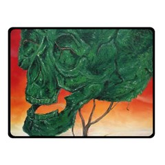 Skull Hedge Fleece Blanket (small) by redmaidenart