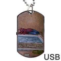 90 Degrees Dog Tag Usb Flash (two Sides) by redmaidenart