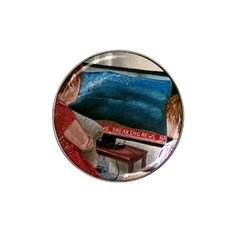 Breaking News Hat Clip Ball Marker by redmaidenart