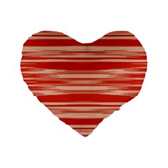 Abstract Linear Minimal Pattern Standard 16  Premium Flano Heart Shape Cushions by dflcprints