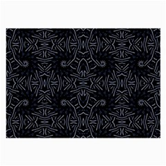 Dark Ethnic Sharp Pattern Large Glasses Cloth (2-side) by dflcprints