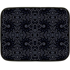 Dark Ethnic Sharp Pattern Double Sided Fleece Blanket (mini)  by dflcprints