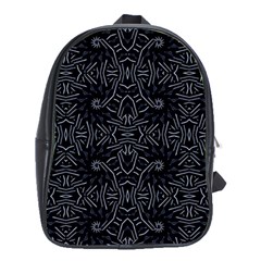 Dark Ethnic Sharp Pattern School Bag (xl) by dflcprints