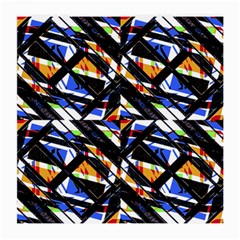 Multicolor Geometric Abstract Pattern Medium Glasses Cloth (2-side) by dflcprints