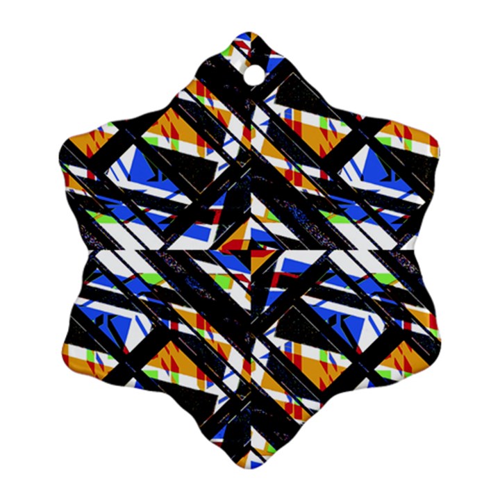 Multicolor Geometric Abstract Pattern Ornament (Snowflake)