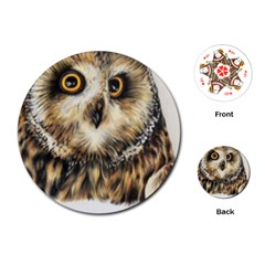 Owl Gifts Playing Cards (round) by ArtByThree