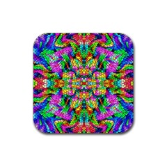 Pattern-854 Rubber Coaster (square)  by ArtworkByPatrick