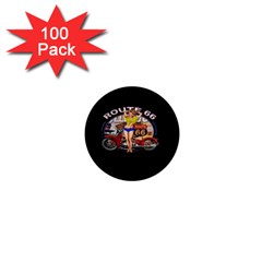 Route 66 1  Mini Buttons (100 pack) 