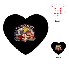 Route 66 Playing Cards (heart)  by ArtworkByPatrick