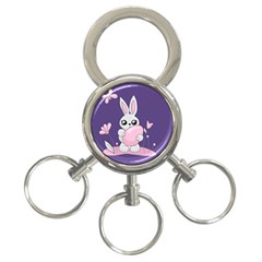 Easter Bunny  3-ring Key Chains by Valentinaart