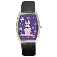 Easter Bunny  Barrel Style Metal Watch by Valentinaart