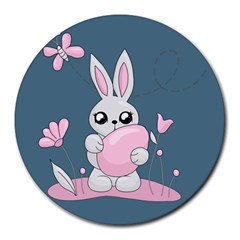 Easter Bunny  Round Mousepads by Valentinaart