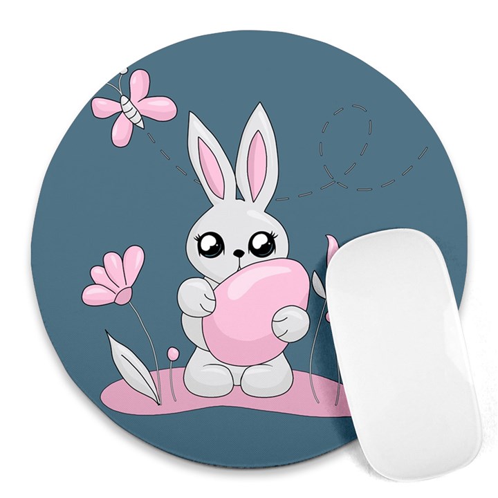 Easter bunny  Round Mousepads