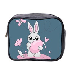 Easter Bunny  Mini Toiletries Bag 2-side by Valentinaart