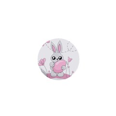Easter Bunny  1  Mini Buttons by Valentinaart