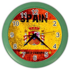 Football World Cup Color Wall Clocks by Valentinaart