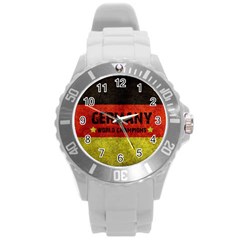 Football World Cup Round Plastic Sport Watch (l) by Valentinaart