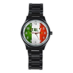 Football World Cup Stainless Steel Round Watch by Valentinaart