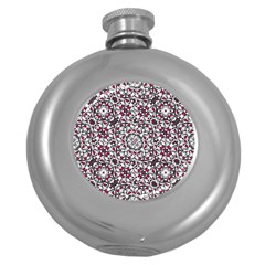 Boho Bold Vibrant Ornate Pattern Round Hip Flask (5 Oz) by dflcprints