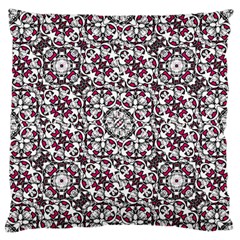 Boho Bold Vibrant Ornate Pattern Large Flano Cushion Case (two Sides) by dflcprints