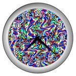 Pattern-10 Wall Clocks (Silver)  Front