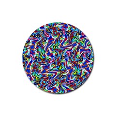 Pattern-10 Rubber Round Coaster (4 Pack) 