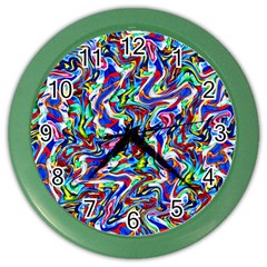 Pattern-10 Color Wall Clocks by ArtworkByPatrick