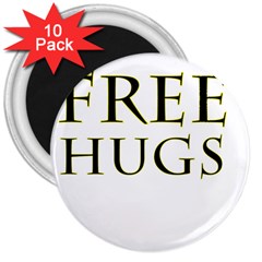 Freehugs 3  Magnets (10 Pack) 