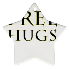 Freehugs Star Ornament (two Sides)