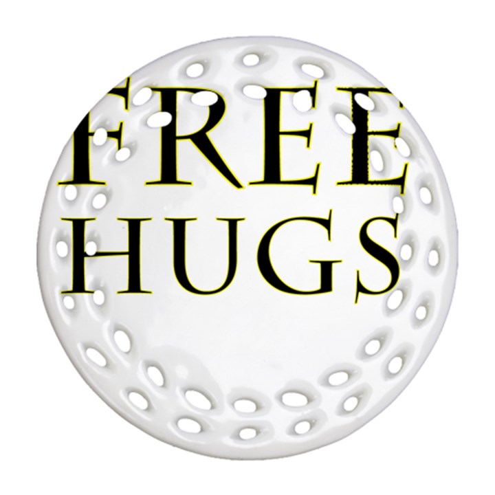 Freehugs Ornament (Round Filigree)