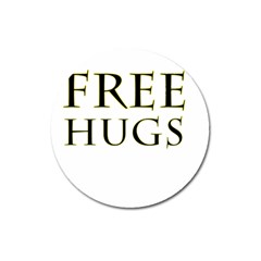 Freehugs Magnet 3  (round) by cypryanus