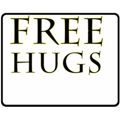 Freehugs Fleece Blanket (medium)  by cypryanus