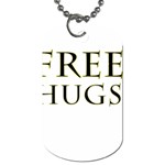 Freehugs Dog Tag (One Side) Front