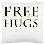 Freehugs Large Cushion Case (Two Sides) Front