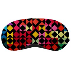 Colorful Rhombus And Triangles                                Sleeping Mask by LalyLauraFLM