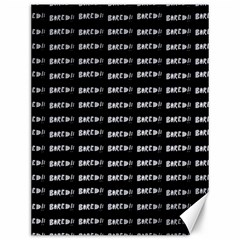 Bored Comic Style Word Pattern Canvas 12  X 16   by dflcprints