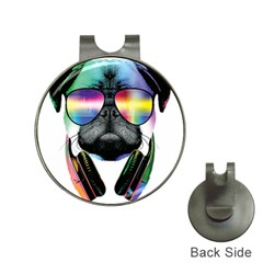 Dj Pug Cool Dog Hat Clips With Golf Markers by alexamerch