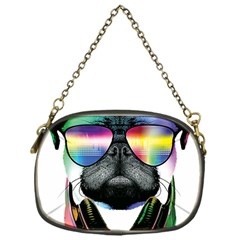 Dj Pug Cool Dog Chain Purses (one Side)  by alexamerch