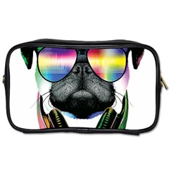 Dj Pug Cool Dog Toiletries Bags 2-side by alexamerch