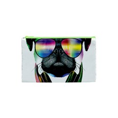 Dj Pug Cool Dog Cosmetic Bag (xs) by alexamerch