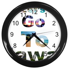 Hawaii Wall Clocks (black)