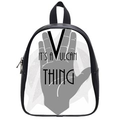 It s A Vulcan Thing School Bag (small) by Howtobead