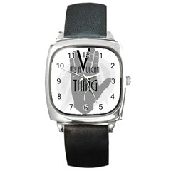 It s A Vulcan Thing Square Metal Watch