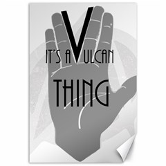 It s A Vulcan Thing Canvas 24  X 36  by Howtobead